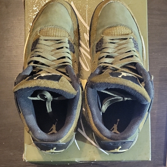 Air Jordan 4 Retro SE Craft 'Olive' (2023) M10.5/W12 EUC W/OG BOX - Picture 6 of 11